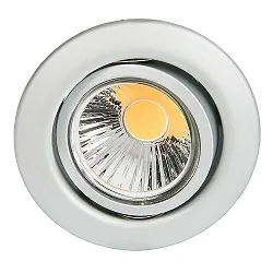 Indbygningsspot DOWNLIGHT D 3830, Ø 8.8cm, drejelig, chrom mat