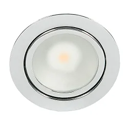LED Indbygnings møbler lampe DOWNLIGHT N 5020, Ø 6.6cm, COB, 3.3W 3000K, chrom
