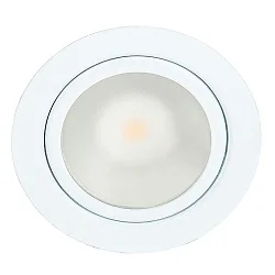 LED Indbygnings møbler lampe DOWNLIGHT N 5020, Ø 6.6cm, COB, 3.3W 3000K, hvid