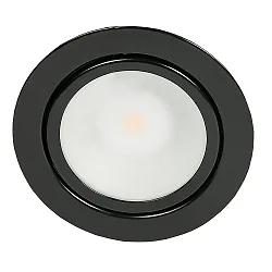 LED Indbygnings møbler lampe DOWNLIGHT N 5020, Ø 6.6cm, COB, 3.3W 3000K, sort