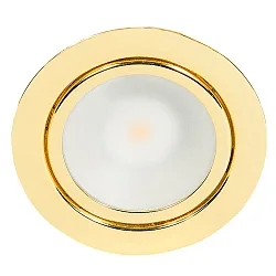 LED Indbygnings møbler lampe DOWNLIGHT N 5020, Ø 6.6cm, COB, 3.3W 3000K, guld