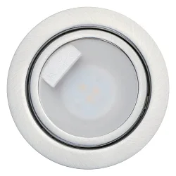 LED Indbygnings møbler lampe, N 5020 CSP LED, 3W 3000K, nikkel børstet