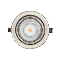 LED Furniture recessed luminaire DOWNLIGHT N 5022, Ø 6.8cm, COB, 3.3W, 3000K, swiveling, chrome