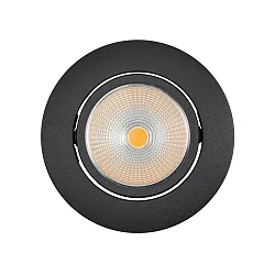 Indbygningslampe 5068 ECO, IP40 konstant strøm IP40, sort mat dæmpbar 8W 700lm 3000K 38° CRI >80