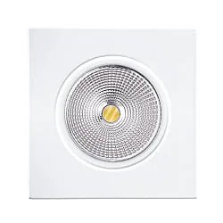 Indbygget downlight ECO FLAT 5068Q DIM / 38° rund, CCT Switch, dæmpbar IP40, hvid mat dæmpbar