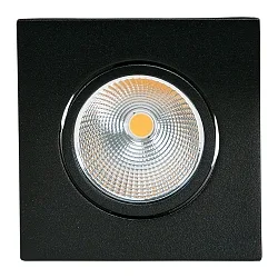 Indbygningslampe 5068 ECO, IP40 konstant strøm IP40, sort mat dæmpbar 8W 700lm 3000K 38° CRI >80