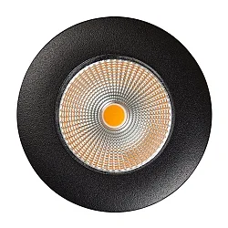 Indbygningslampe 5068 ECO, IP44 dæmpbar IP44, sort mat dæmpbar 8W 700lm 3000K 38° CRI >80