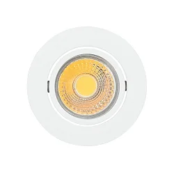 Downlight A 5068 T FLAT flad, svingbar IP20, pulverlakeret, hvid dæmpbar