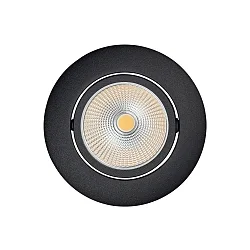 Indbygningslampe 5068 ECO FLAT BIO dæmpbar IP40, klar, sort mat dæmpbar 8W 480lm 3000K CRI 97