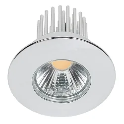 LED Indbygningsspot DOWNLIGHT A 5068 S IP44, COB, Ø 8cm, 12W 3000K 1000lm 38°, CRi>90, chrom