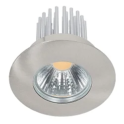 LED Indbygningsspot DOWNLIGHT A 5068 S IP44, COB, Ø 8cm, 12W 4000K 1100lm 38°, CRi>90, nikkel børstet