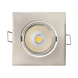 Downlight 5068Q DTW svingbar, Dim-To-Warm IP40, klar, nikkel børstet dæmpbar