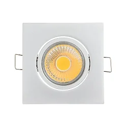 downlight A 5068Q S square, swivelling IP40, chrome matt dimmable
