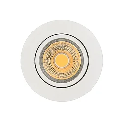 Downlight A 5068 BIO svingbar LED IP40, pulverlakeret, hvid mat dæmpbar