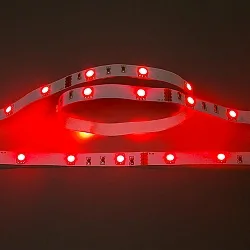 LED Strip Flexible LED SMD 5050, 12V, 7.2W/m, RØD, 500cm