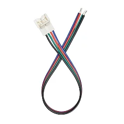 Tilbehør til Flexible LED SMD 5050 RGB - Tilslutningskabel, sæt med 5