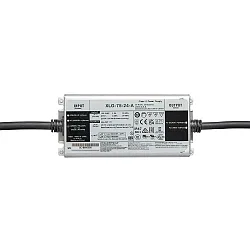 LED strømforsyning EL-74-24V IP67 med åbent kabel, konstant spænding, omskiftelig, sølv