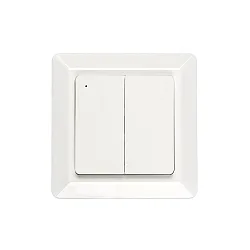 push button 2-fold, Bluetooth controllable, glossy, white