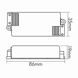 LED-Booster 12/24V DC, amplifier for LED Dimmer TS universal, 60/120W