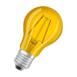 Dekorativ glødelampe STAR DÉCOR CLASSIC A60 - YELLOW 622 omskiftelig A60 klar E27 2,5W 235lm 2200K 300° CRI >60 