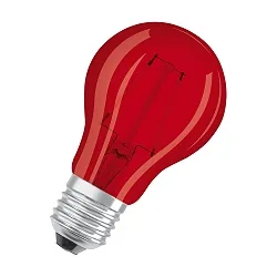 Dekorativ glødelampe STAR DÉCOR CLASSIC A60 - RED 510 omskiftelig A60 klar E27 2,5W 45lm 1000K 300° CRI >50 