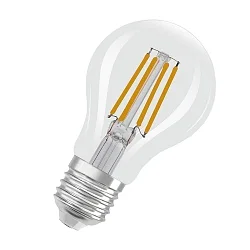 Glødepære standard CLASSIC A60 GLOWDIM Dim-To-Warm A60 klar E27 4W 470lm 2200 - 2700K 320° CRI 80-89 dæmpbar klar