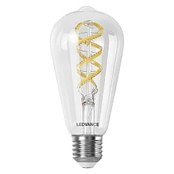WIFI LED Smart lyskilde SMART+WIFI FILAMENT CLASSIC EDISON RGBTW tunable white, RGBW ST64 klar E27 4