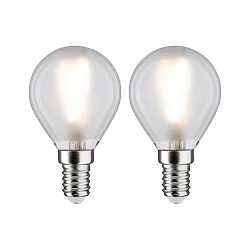 Glødepære dråbeformet P45 sæt med 2 E14 3W 250lm 2700K CRI >80 