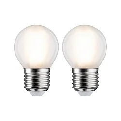 Glødepære dråbeformet P45 sæt med 2 E27 5W 470lm 2700K CRI >80 