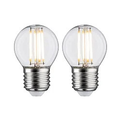 Glødepære dråbeformet P45 sæt med 2 E27 5W 470lm 2700K CRI >80 