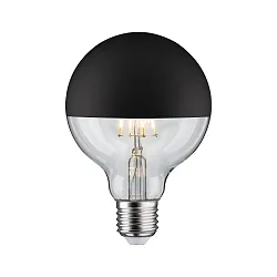 Top spejl lyskilde globeformet DECO GLOBE G95 LED BLACK MATT DIM G95 klar E27 6,5W 600lm 2700K CRI >80 dæmpbar