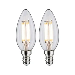 Glødepære kerteformet C35 sæt med 2 E14 4,5W 470lm 2700K CRI >80 