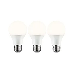 LED lyskilde pære form STANDARD OPAL A60 sæt med 3, omskiftelig E27 8W 806lm 2700K CRI >80 