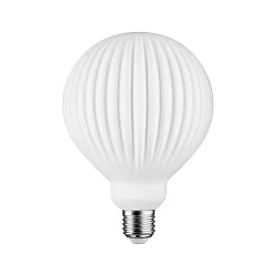 Filament Globe lyskilde GLOBE G125 WHITE LAMPION V2 rillet, forsænket G125 mat E27 4,3W 400lm 3000K CRI >80 dæmpbar