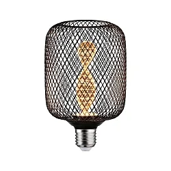 LED glødelyskilde METALLIC GLOW CYLINDER HELIX omskiftelig E27 3,5W 110lm 1800K CRI >80 
