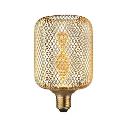 LED glødelyskilde METALLIC GLOW CYLINDER HELIX omskiftelig E27 3,5W 130lm 1800K CRI >80 