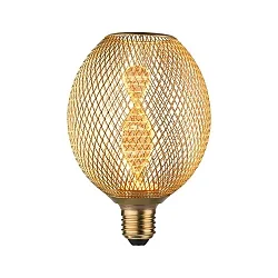 LED glødelyskilde METALLIC GLOW GLOBE HELIX omskiftelig E27 3,5W 130lm 1800K CRI >80 