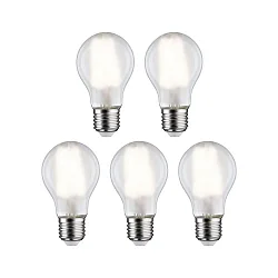 LED lyskilde pære form sæt med 5 E27 7W 806lm 4000K CRI 80-89