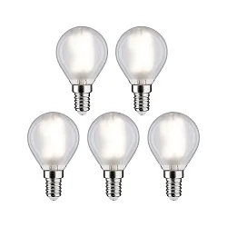 LED dråbe lyskilde sæt med 5 E14 5W 470lm 4000K CRI 80-89