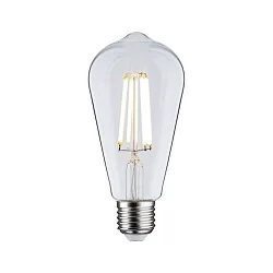 Lyskilde Edison pæreformet ECO-LINE ST64 FILAMENT omskiftelig ST64 klar E27 4W 840lm 3000K 360° CRI >80  klar