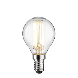 Glødepære dråbeformet ECO-LINE DROP omskiftelig P45 klar E14 4W 840lm 3000K 360° CRI >80  klar