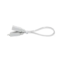 Tilbehør til MAX LED STRIPE Tilslutningskabel, 10cm, hvid, plast