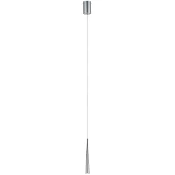 Paulmann LED Pendant luminaire Gutta brushed aluminum