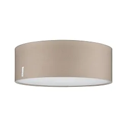 Paulmann Loftlampe Mari 2-flammer med tekstil skærm E27 maks. 2x20W, beige