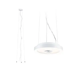 pendant suspension VOLEA 3-fold, adjustable, black, silver