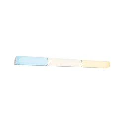 Spejllampe HOMESPA LUNO LED lang, med sensor, CCT Switch IP44, aluminium 