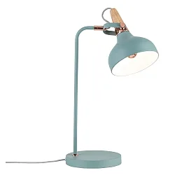 Paulmann Bordlampe Neordic Juna 1-flamme, blød grøn/kobber/træ