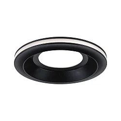 Indbygningslampe SORMUS rund, sæt med 1 IP65, sort mat  6,5W 560lm 3000K 100° 100° CRI >80