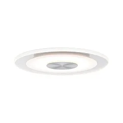 Paulmann Indbygningslampe LED Whirl, rund, 5,5W, aluminium satin, sæt af 3 dæmpbar