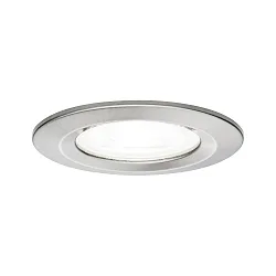 Indbygningslampe NOVA LED stiv GU10 IP44, jern børstet  6,5W 470lm 4000K 36° 36° CRI >80